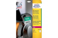 AVERY Zweckform L7915-40 Lot de 40 etiquettes de film A4 160 autocollants, ultra resistantes, 99,1 x 139 mm Blanc