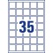 Avery Dennison L7120-25 etiquettes pour codes QR 35 x 35 mm 25 feuilles (Import Allemagne)