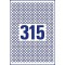 Avery Sachet de 7875 etiquettes amovibles laser Ø 10 mm Blanc