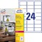 Avery Zweckform etiquettes film L4773 resistant aux intemperies (63,5 x 33,9 mm 100 feuilles Blanc (Pack de 2400)