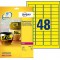 AVERY - Pochette de 960 etiquettes autocollantes jaunes ultra-resistantes en polyester, Personnalisables et imprimables, Format 