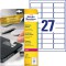 AVERY/Zweckform etiquettes de securite, 63,5 x 29,6 mm