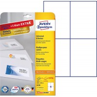 Etiquette universelles Avery-Zweckform 6120 105 x 148 mm papier blanc 120 pc(s) permanente
