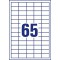 Avery Zweckform 6121 Paquet de 25 feuilles d'etiquettes multi-usage 38 x 21,2 mm (Blanc) (Import Allemagne)