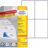 Avery 6124 Blanc etiquette a  imprimer - etiquettes a  imprimer (Blanc, Papier, 105 x 148mm, 10 feuilles, 40 piece(s), A4)