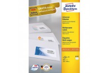 Avery zweckform etiquettes universelles 6135 blattformat au format a5 148 x 210 mm-lot de 200 feuilles 200 (blanc)