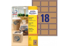 Avery zweckform l 7110-25 produit 42 x 62 mm - 25 feuilles-pack de 450 naturel