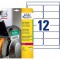 AVERY - Pochette de 120 etiquettes autocollantes ultra-resistantes aux conditions extremes en polyethylene, Personnalisables et 