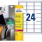 AVERY - Pochette de 240 etiquettes autocollantes ultra-resistantes aux conditions extremes en polyethylene, Personnalisables et 