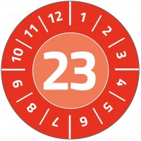 AVERY Zweckform 80 etiquettes de test avec annee 2023 (anti-contrefacon, autocollant, Ø 30 mm, etiquette de test, etiquette insc