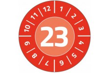 AVERY Zweckform 80 etiquettes de test avec annee 2023 (anti-contrefacon, autocollant, Ø 30 mm, etiquette de test, etiquette insc