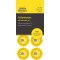 AVERY Zweckform 7902 Lot de 80 etiquettes de controle 20 (avec annee a  ecrire soi-meme) Jaune