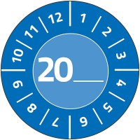 -Zweckform 7903 Prufplakette 20XX Bleue (Ø) 30mm 30mm 80St.