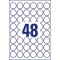Avery Zweckform 6223-10 etiquettes rondes (480 pastilles adhesives, Ø 30 mm sur A4, autocollants ronds a  imprimer, etiquettes d