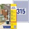 Avery Zweckform 6221REV-10 etiquettes rondes (3 150 pastilles adhesives, Ø 10 mm sur A4, autocollants ronds a  imprimer, amovibl