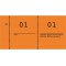 Avery Dennison Zweckform 869-10-1 Nombre de 105 x 53 mm 1-1000 Numeration Orange 10