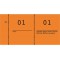 Avery Dennison Zweckform 869-10-1 Nombre de 105 x 53 mm 1-1000 Numeration Orange 10