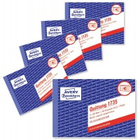 Avery Dennison Zweckform 1735-5 Carnet de recu avec TVA 2 x 40 feuilles de papier pour pack de 5