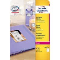 Avery Zweckform L7765-40 Paquet de 40 planches a  etiquettes brillantes 99,1 x 67,7 mm (Import Allemagne)