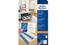 Avery Purpose Forme C32010-25 cartes de visite classique (250 pieces, 85 x 54 mm, double face imprimable, mat) 25 feuilles