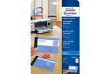 Avery Zweckform 10 feuilles pour cartes de visite C32015-10 Specialement concues pour les imprimantes a  jet d'encre Blanc mat 2