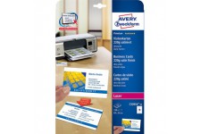 Avery Quick & Clean - Cartes de visite - Blanc - 220 g/m² - 25 pcs. 250)