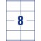 Avery Zweckform C32254-25 Paquet de 25 feuilles A4 micro-perforees 185 g de 8 cartes postales chacune 105 x 70 mm (Blanc) (Impor