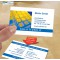 Avery Zweckform C32016-10 Paquet de 10 feuilles de cartes de visite blanc satine a  bords lisses pour imprimante laser couleur 2