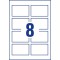 AVERY Zweckform C32015-25 Lot de 200 cartes de visite imprimees des deux cotes 260 g Unique Blanc.