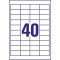AVERY Zweckform 3657-200 etiquettes universelles (8 000 plus 800 etiquettes autocollantes extra 48,5 x 25,4 mm sur A4, papier ma