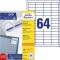 Avery 3667-200 Etiquettes Blanc