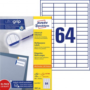 Avery 3667-200 Etiquettes Blanc