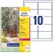 Avery Zweckform L7783-25 Paquet de 25 feuilles d'etiquettes brillantes transparentes 96 x 50,8 mm (Import Allemagne)