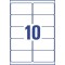 Avery Zweckform L7783-25 Paquet de 25 feuilles d'etiquettes brillantes transparentes 96 x 50,8 mm (Import Allemagne)