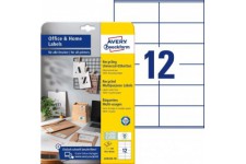 Avery Zweckform C32266-10 Lot de 10 etiquettes pour Dos de Classeur (90 etiquettes de Dos, 30 x 190 mm sur Format A4, etiquettes