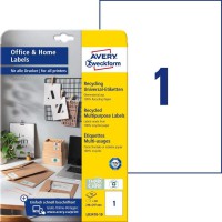 Avery Zweckform 3449-10 Lot de 10 Feuilles d'etiquettes Bleues (240 Autocollants, 70 x 37 mm, Format A4, etiquettes Autocollante