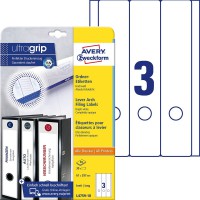 Avery L4759-10 Etiquettes 61 x 297 mm Blanc