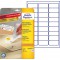 Avery Dennison L4737REV-10 etiquettes universelles reutilisables Blanc 63.5 x 29.6 mm 10 feuilles (Import Allemagne)