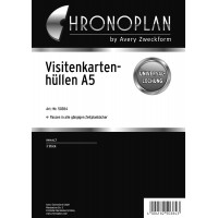 Zweckform Pochettes a  cartes de visite A5 Chronoplan (Import Allemagne)