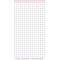 50650 formulaires feuilles a  carreaux Mini, 25 feuilles, blanc