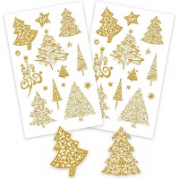 Avery Dennison Zweckform 52273 Planche de 30 stickers arbre de Noel