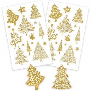 Avery Dennison Zweckform 52273 Planche de 30 stickers arbre de Noel