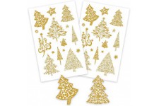 Avery Dennison Zweckform 52273 Planche de 30 stickers arbre de Noel
