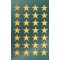 AVERY Zweckform Art. 52800 Lot de 2 feuilles de 28 autocollants etoiles dorees pour Noel en papier brillant
