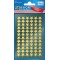 AVERY Zweckform Art. 52805 Lot de 144 etoiles dorees (autocollants de Noel en papier brillant, autocollants pour cartes, cadeaux
