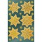 AVERY Zweckform Art. 52808 Lot de 2 feuilles de 18 autocollants etoiles dorees pour Noel en papier brillant