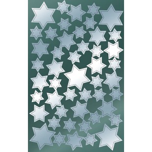Avery Zweckform 52771 Lot de 36 autocollants de Noel Materiau specifique Sterne silber 96 Stuck