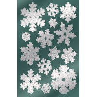 AVERY 52813 Lot de 28 autocollants de Noel Motif flocons de neige