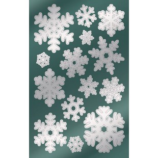 AVERY 52813 Lot de 28 autocollants de Noel Motif flocons de neige