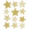 AVERY Zweckform Art. 52951 Lot de 12 autocollants de fenetre de Noel pour fenetre Motif etoiles dorees